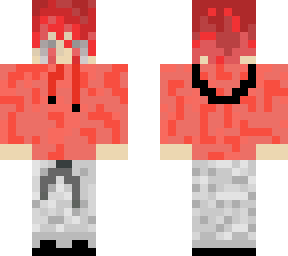 red cute boy