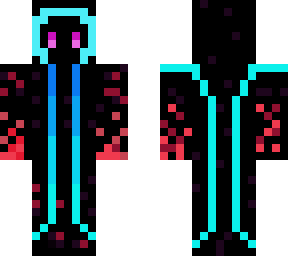 teal mage with fire hands