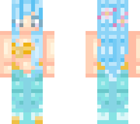 a blue mermaid