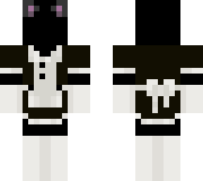 black mysterious demon thingy in maid dress and with cat ears