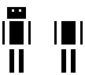 black white