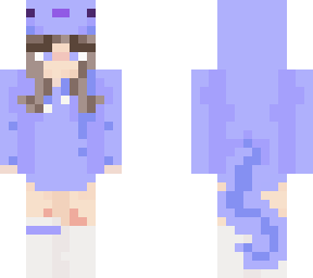 blue axolotl girl | Minecraft Skin