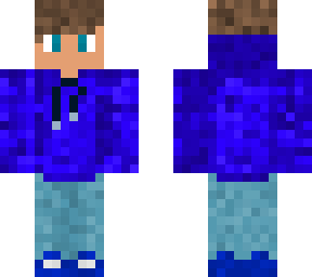 blue hoodie boy