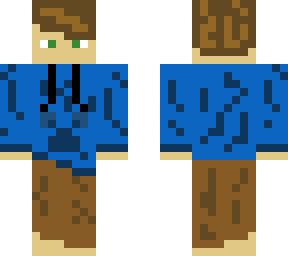 classic creeper boy with blue hoodie