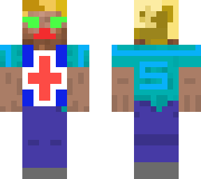 cool hair steve and uk flag steve v2