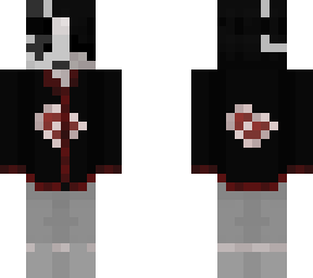 e boy with panda mask in akatsuki suit