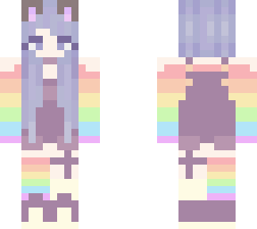fauste in rainbow overalls