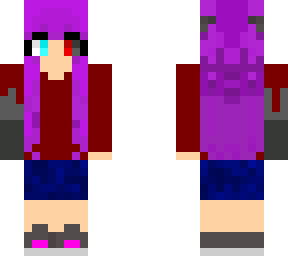 glitching cyborg girl