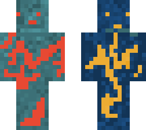 gold and redstone rock monster