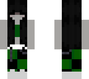 green emo girl