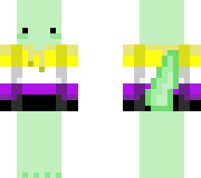 green nonbinary axolotl