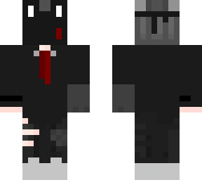 mask in a suit
