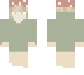 mushroom girl with blond ash hair