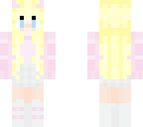 not original but i wanted blonde hair blue eyes and pink (original creator desc)
