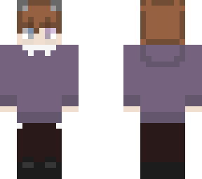 oc with purple sweater