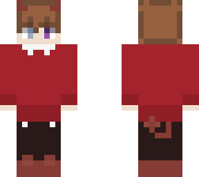 oc with red sweater