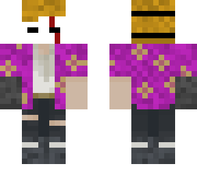 purple flower shirt