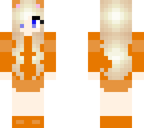 rainbow kitty in orange