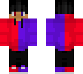 red and purple hoodie (male)