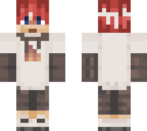 red hair person in sapnap hoodie