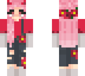 red sakura girl