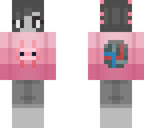 robot axolotl girl