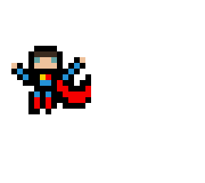 super man pixel art