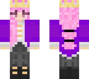 technoblade but purple and girl