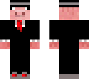 technoblade in suit with fedora