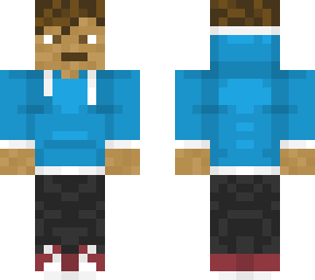 teenage boy in blue hooddie