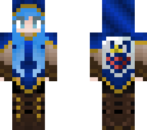 zelda knight blue with shield edit of swords woman huntress modified by mewins