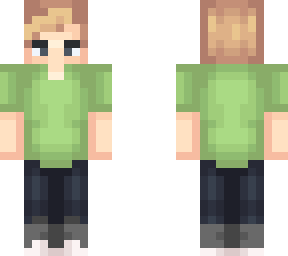 ( minter } - mint colored shirt / slight angry