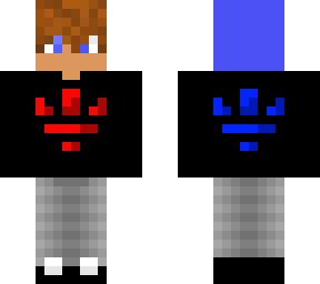 black/blue hoodie teen