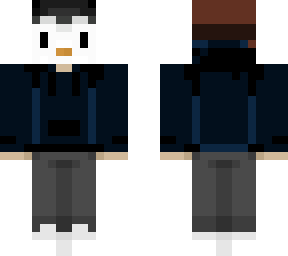 black hooded guy in penguin mask