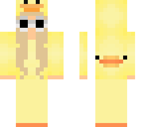 blonde hair duck girl with clout goggles 1
