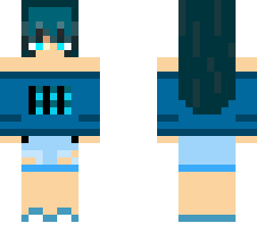 blue anime girl