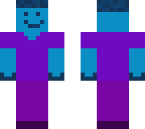 blue guy with greasy hair