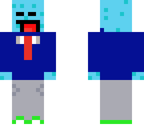 blue man