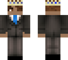 blue tuxito with crown