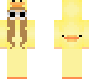 brwon hair duck girl with cloud glasses dc: bensontheducko