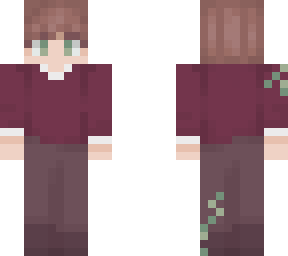 burgundy sweater skin