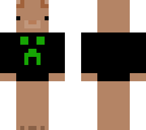 cute teddy with creeper t-shirt