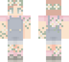 flower child with pigtails