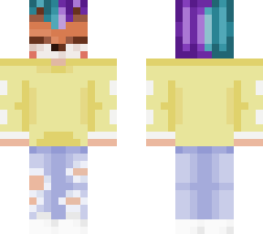 fox mask split dye boy