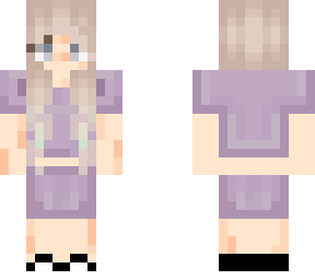 girl with purple matching shirt and pant