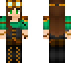 green steampunk girl