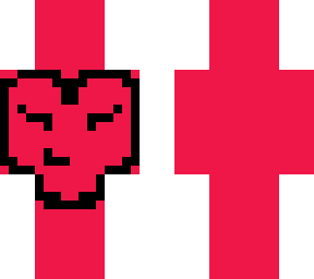 heart pixel art skin