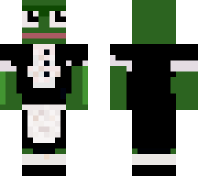 meme frog but maid