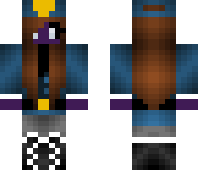 micheal afton girl version in security guard uniform also rotting