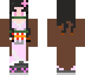 minecraft skin dedicated to @nezukokamadoo